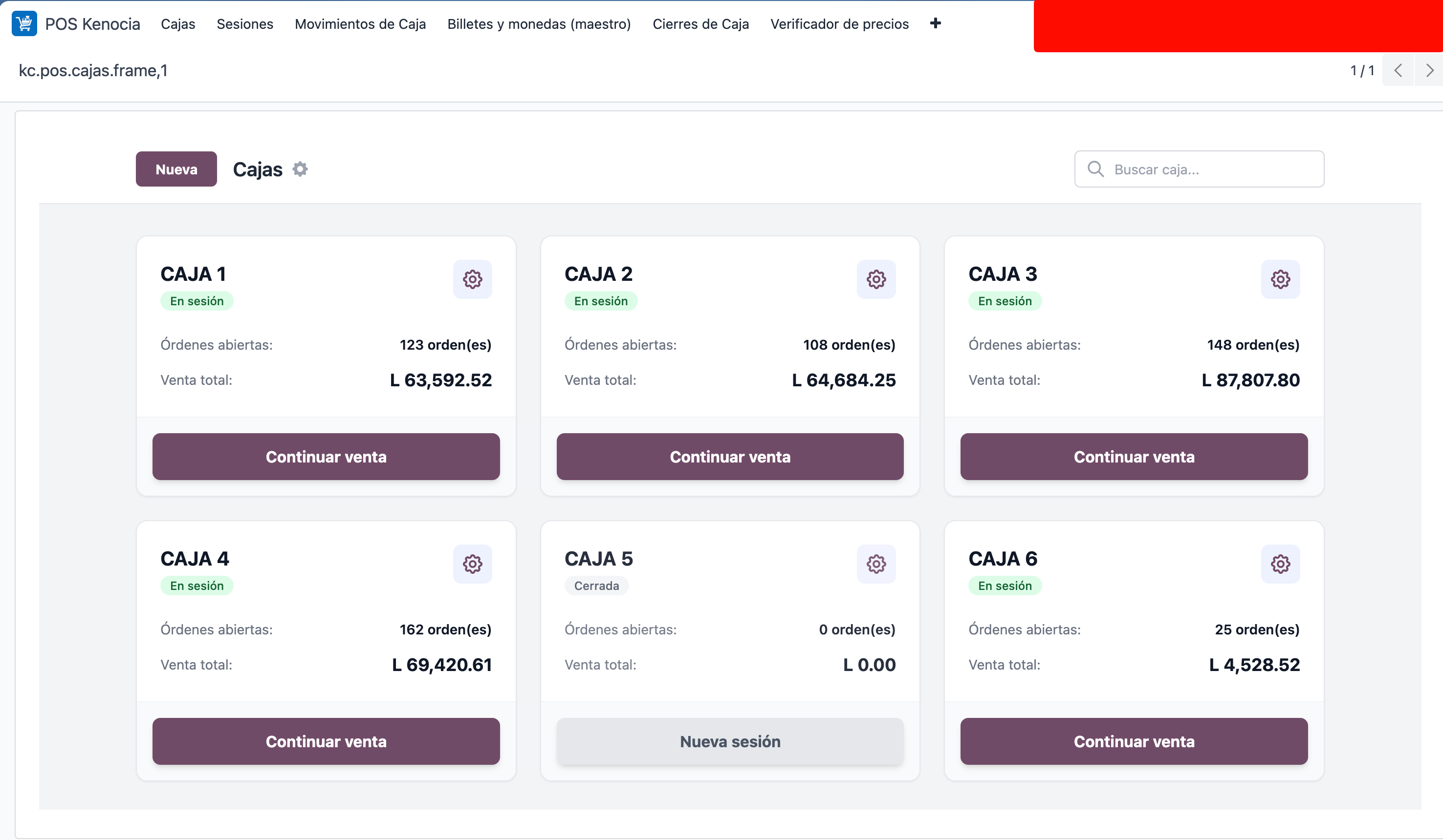 Cajas en sesión: venta y arqueo en el mismo Odoo.